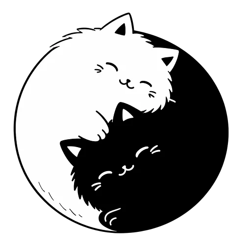 Yin Yang Cats
