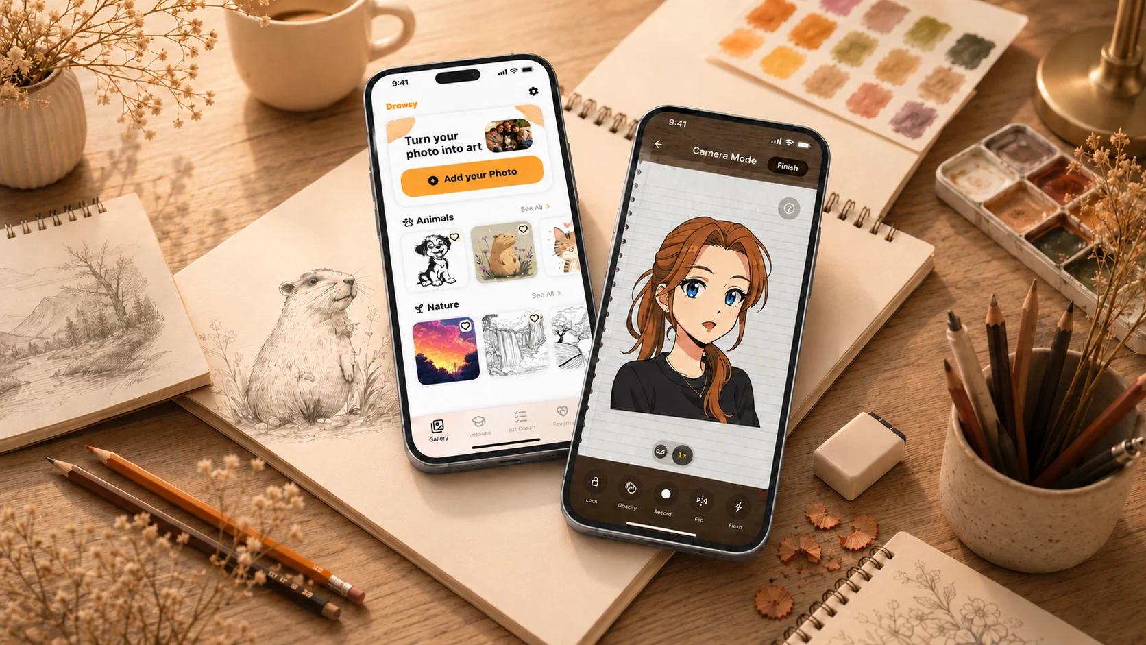 Drawsy app — turn photos into art with AR drawing